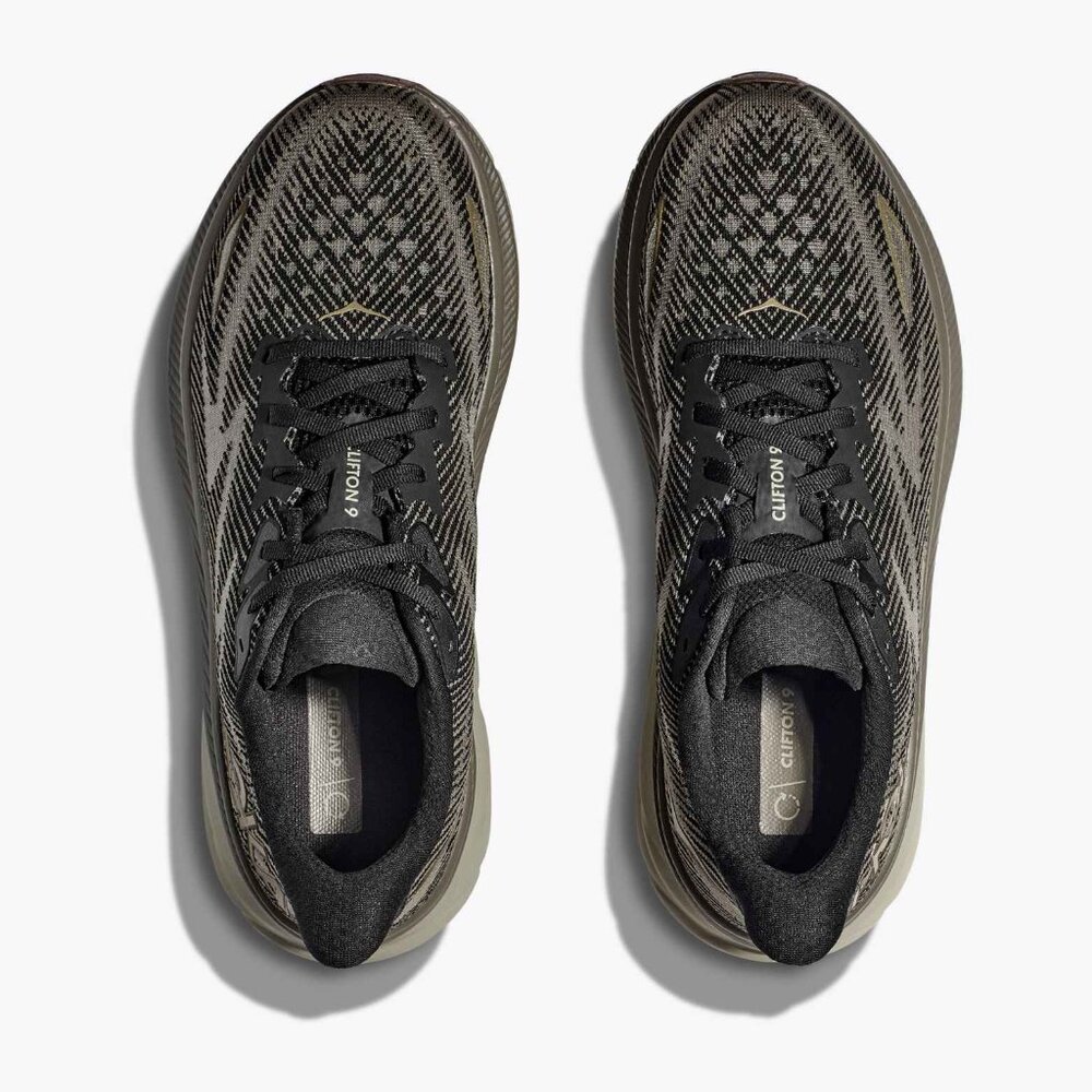Men's HOKA Clifton 9  - Color: Black/Slate - NEW IN BOX - ONLY A FEW LEFT! - Picture 5 of 11